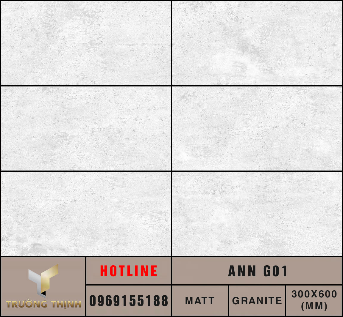 Ảnh MAP 6 Face gạch ốp lát 300x600 Eurotile An Niên ANN G01