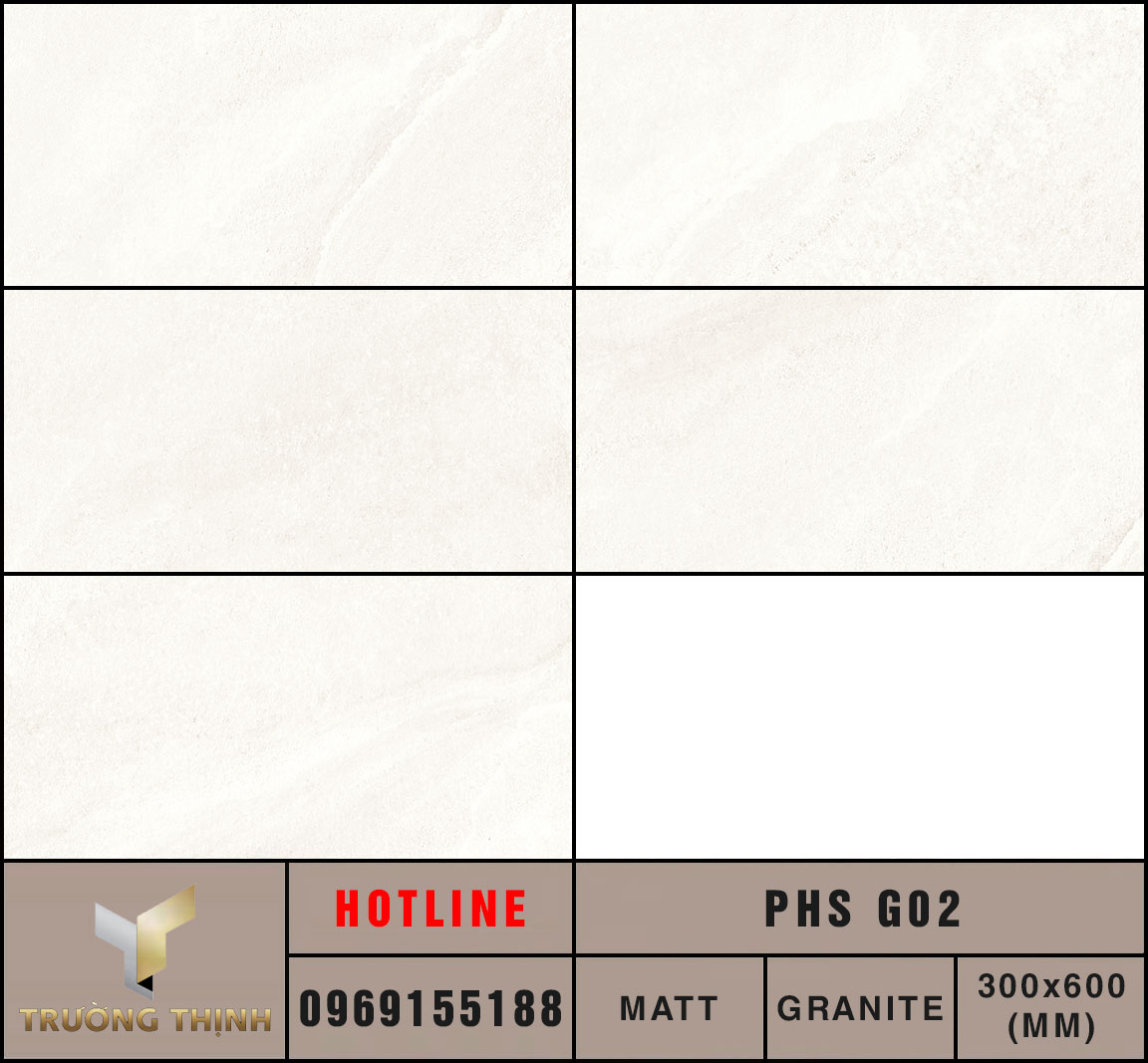 Ảnh MAP 5 Face gạch ốp lát 300x600 Eurotile Phù Sa PHS G02