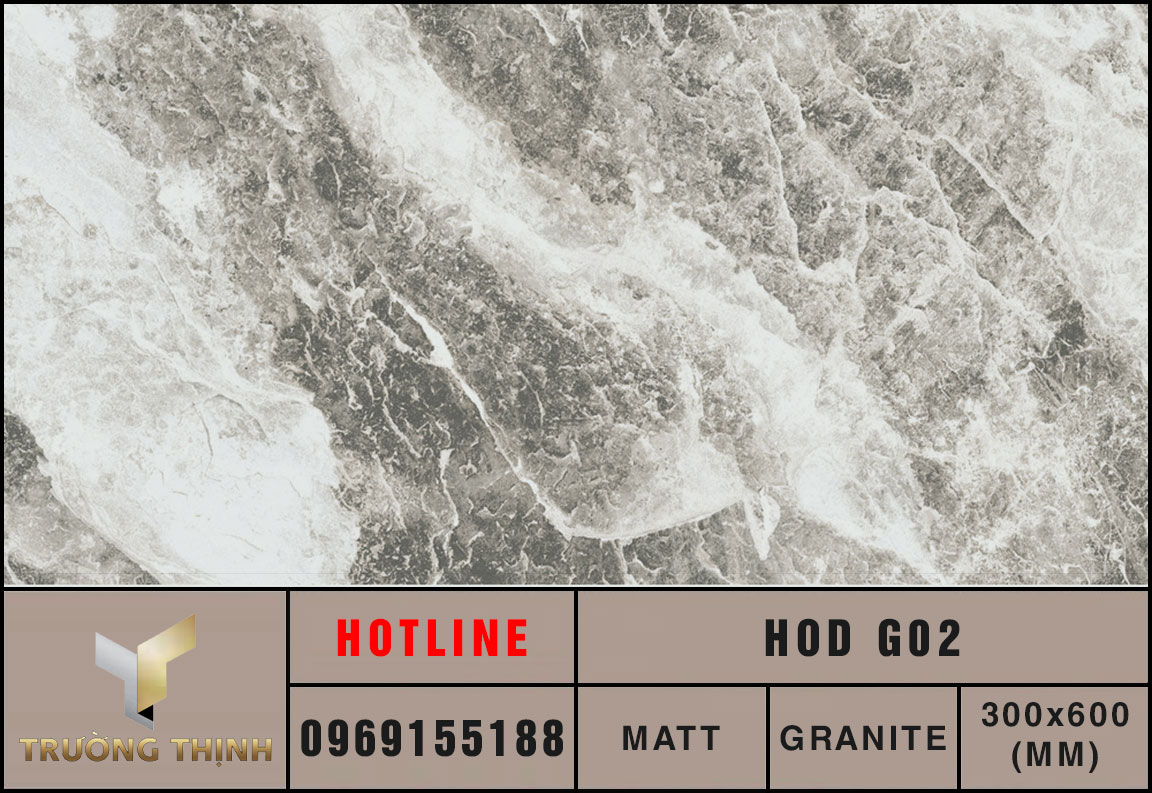 Ảnh MAP gạch ốp lát 300x600 Eurotile Hoa Đá HOD G02