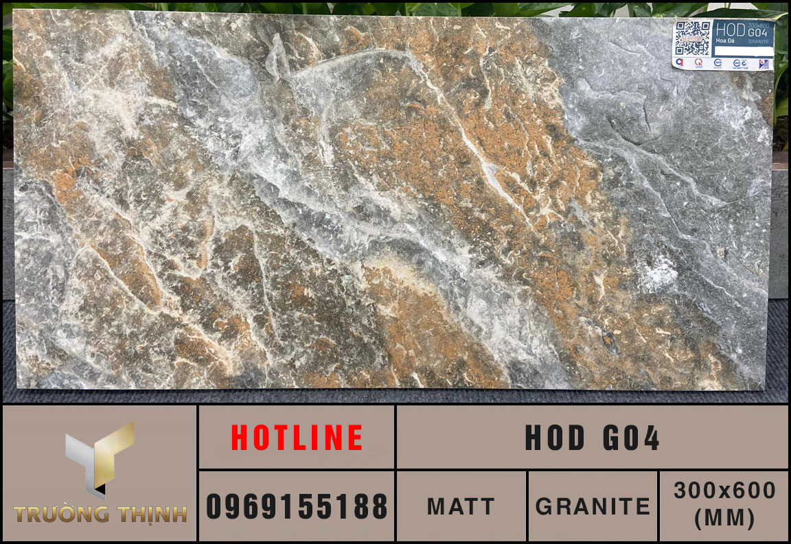 Gạch ốp lát vân đá 300x600 Eurotile Hoa Đá HOD G04 giá rẻ