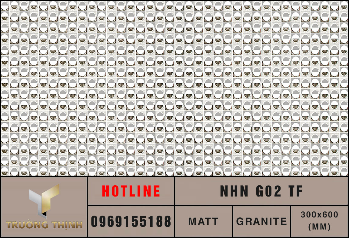 Ảnh mẫu gạch trang trí 300x600 Eurotile Nhật Nguyệt NHN G02 TF