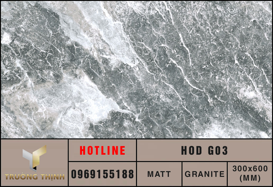 Ảnh MAP gạch ốp lát 300x600 Eurotile Hoa Đá HOD G03