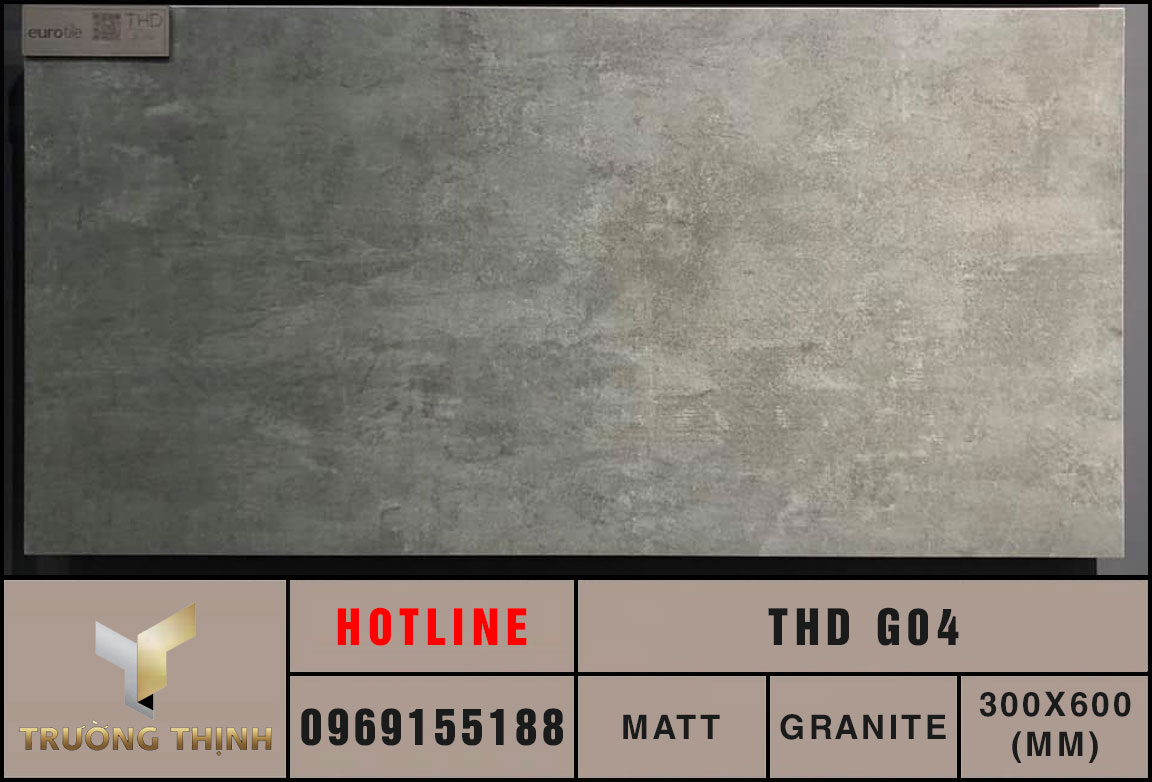 Gạch vân xi măng 300x600 Eurotile Thiên Di THD G04 cao cấp