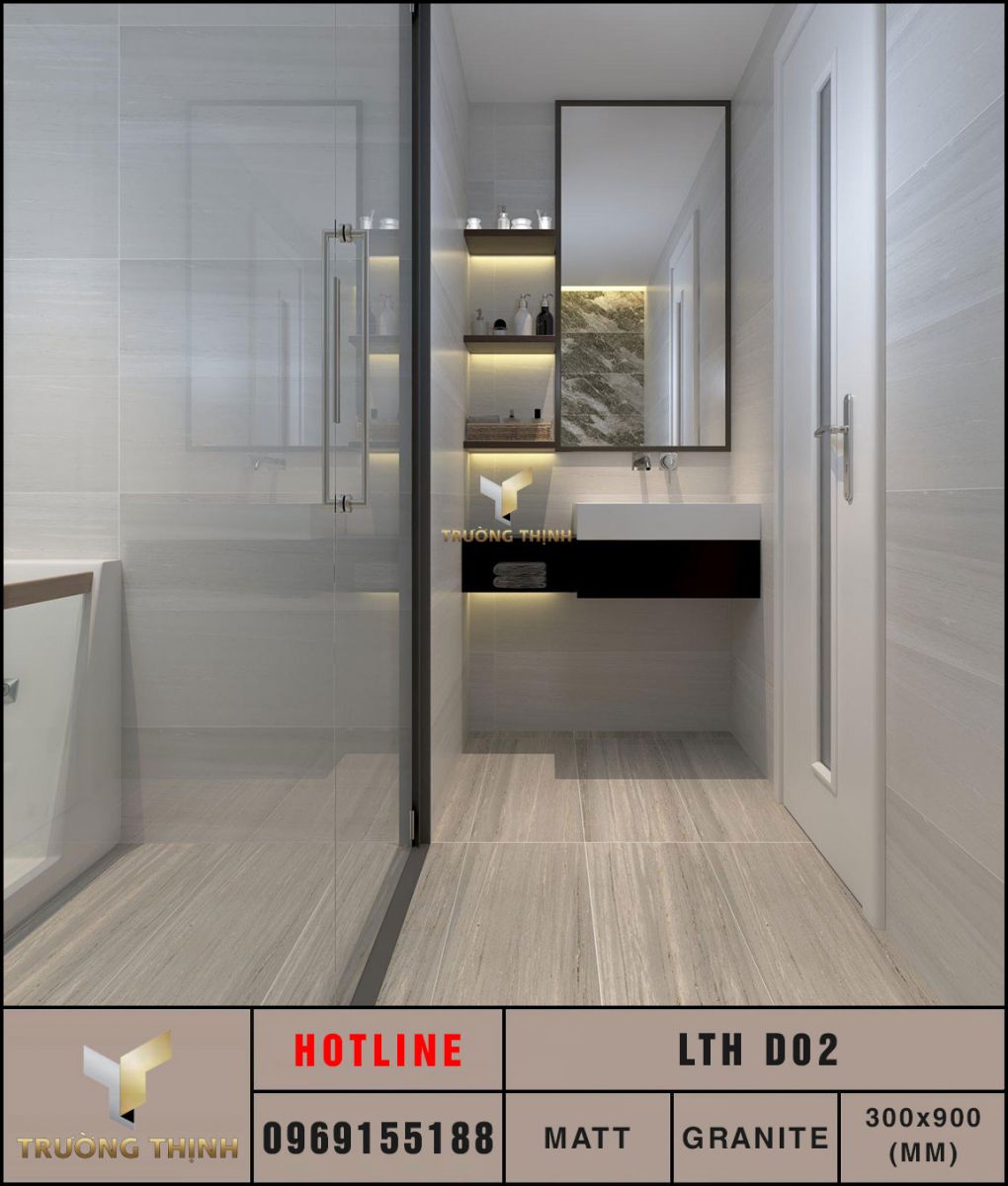 Ảnh mẫu 3D gạch ốp lát 300x900 Eurotile Lưu Thủy LTH D02
