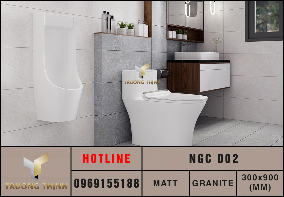 Ảnh phối cảnh 3D gạch ốp lát 300x900 Eurotile Nguyệt Cát NGC D02