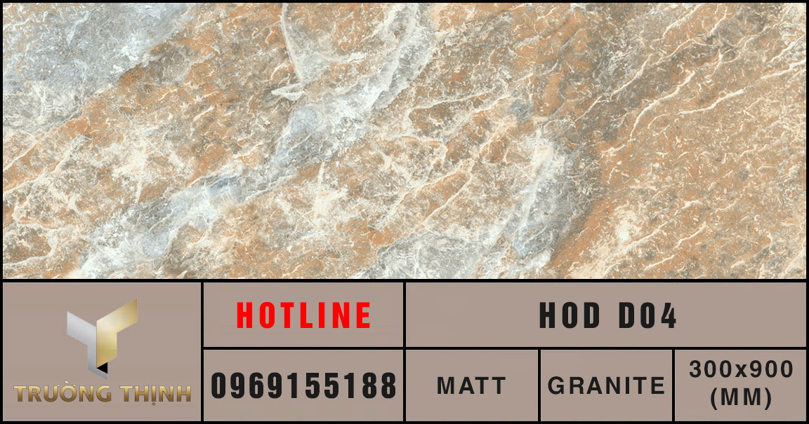 Ảnh MAP gạch ốp lát 300x900 Eurotile Hoa Đá HOD D04