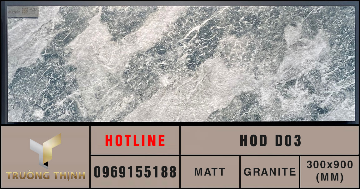 Gạch granite vân đá 300x900 Eurotile Hoa Đá HOD D03 giá rẻ