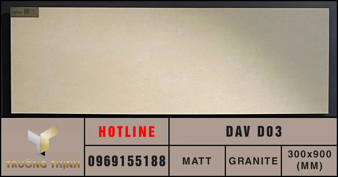Gạch ốp lát 300x900 Eurotile Đan Vi DAV D03 vân vải
