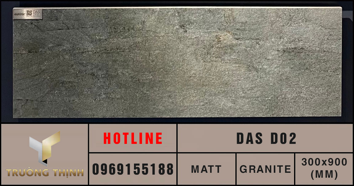 Gạch ốp lát granite 300x900 Eurotile Đăng Sơn DAS D02 vân đá