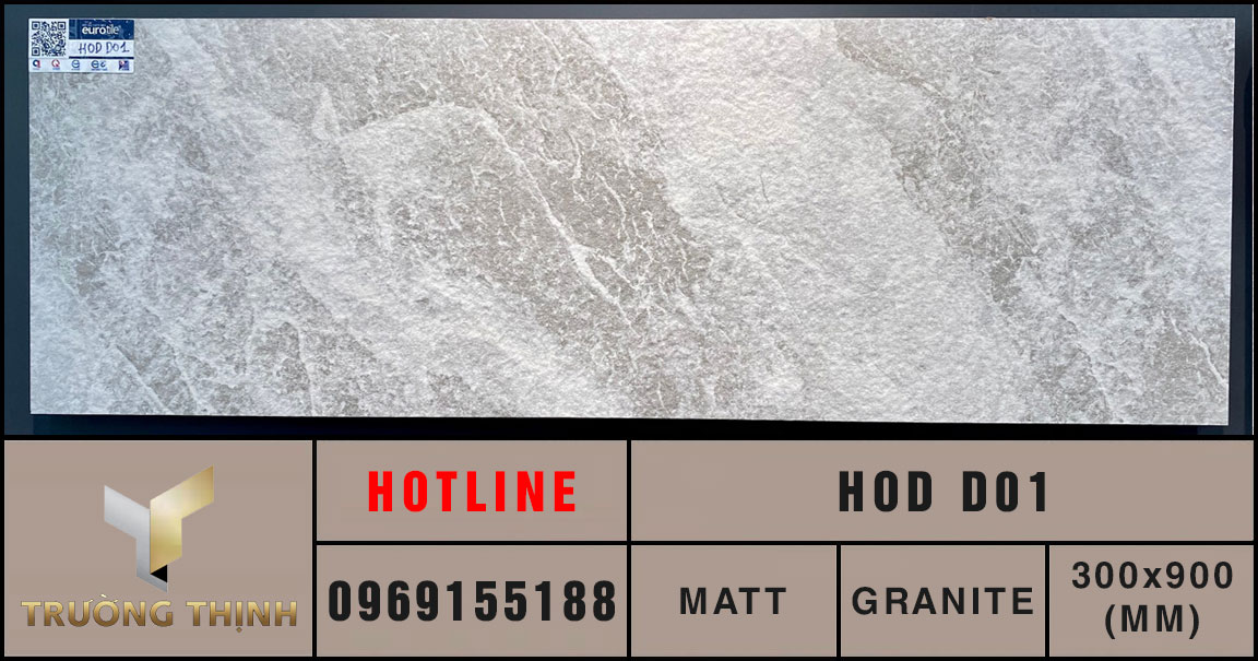 Gạch ốp lát granite 300x900 Eurotile Hoa Đá HOD D01 giá rẻ