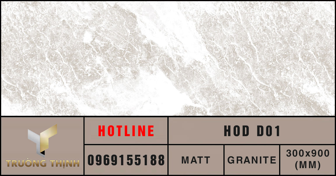 Ảnh MAP gạch ốp lát 300x900 Eurotile Hoa Đá HOD D01