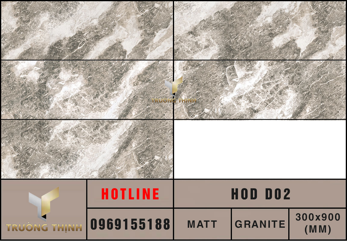 Ảnh MAP 5 Face gạch ốp lát 300x900 Eurotile Hoa Đá HOD D02