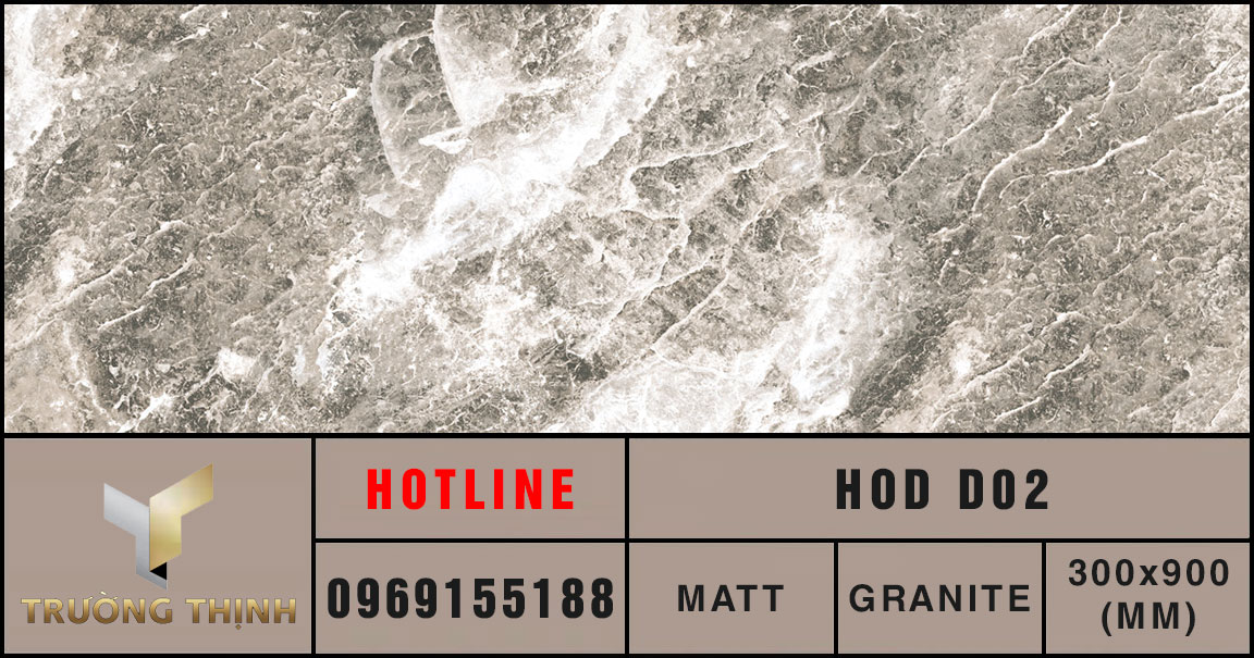 Ảnh MAP gạch ốp lát 300x900 Eurotile Hoa Đá HOD D02