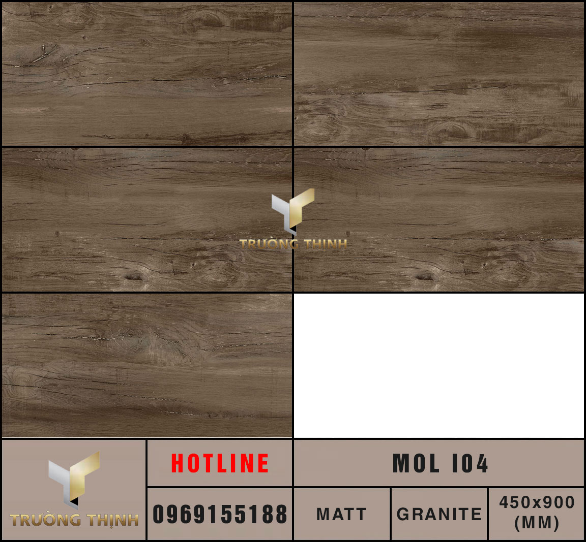 Ảnh MAP gạch ốp lát 450x900 Eurotile Mộc Lan MOL I04
