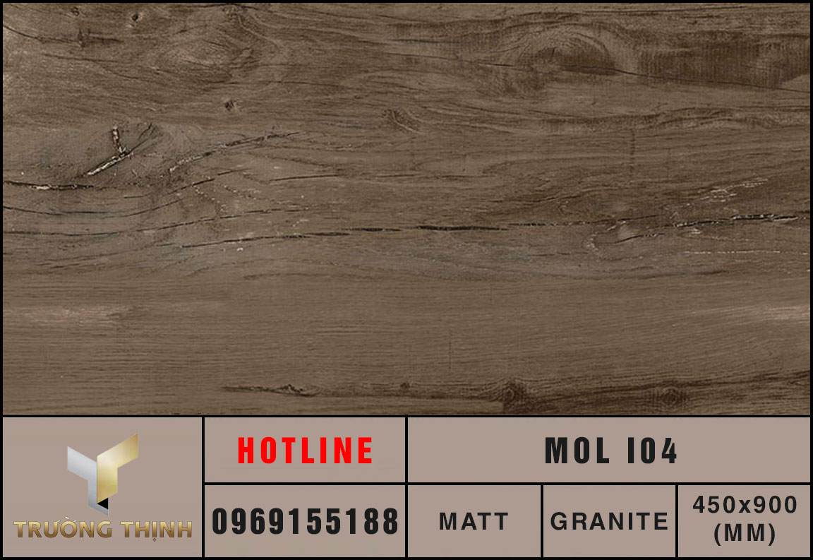 Gạch granite vân gỗ 450x900 Eurotile Mộc Lan MOL I04 cao cấp