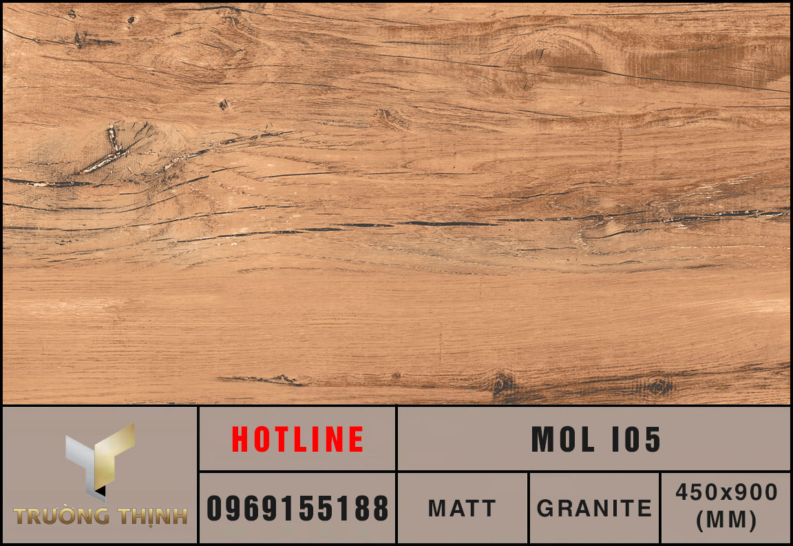Gạch lát vân gỗ 450x900 Eurotile Mộc Lan MOL I05 cao cấp