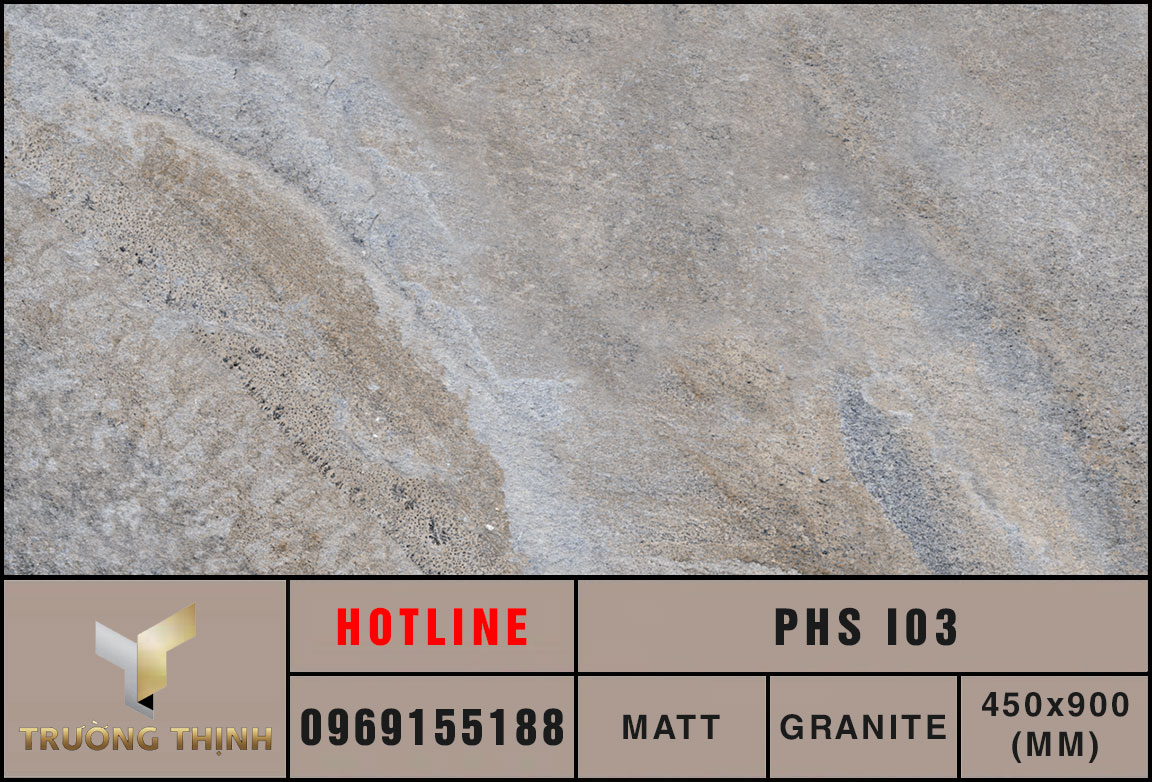 Gạch ốp lát giả đá 450x900 Eurotile Phù Sa PHS I03 cao cấp