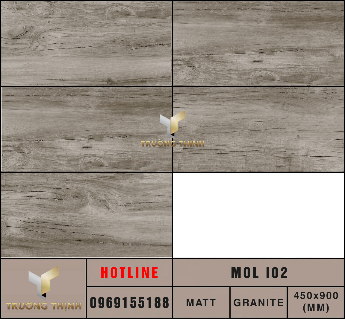 Ảnh MAP gạch ốp lát 450x900 Eurotile Mộc Lan MOL I02