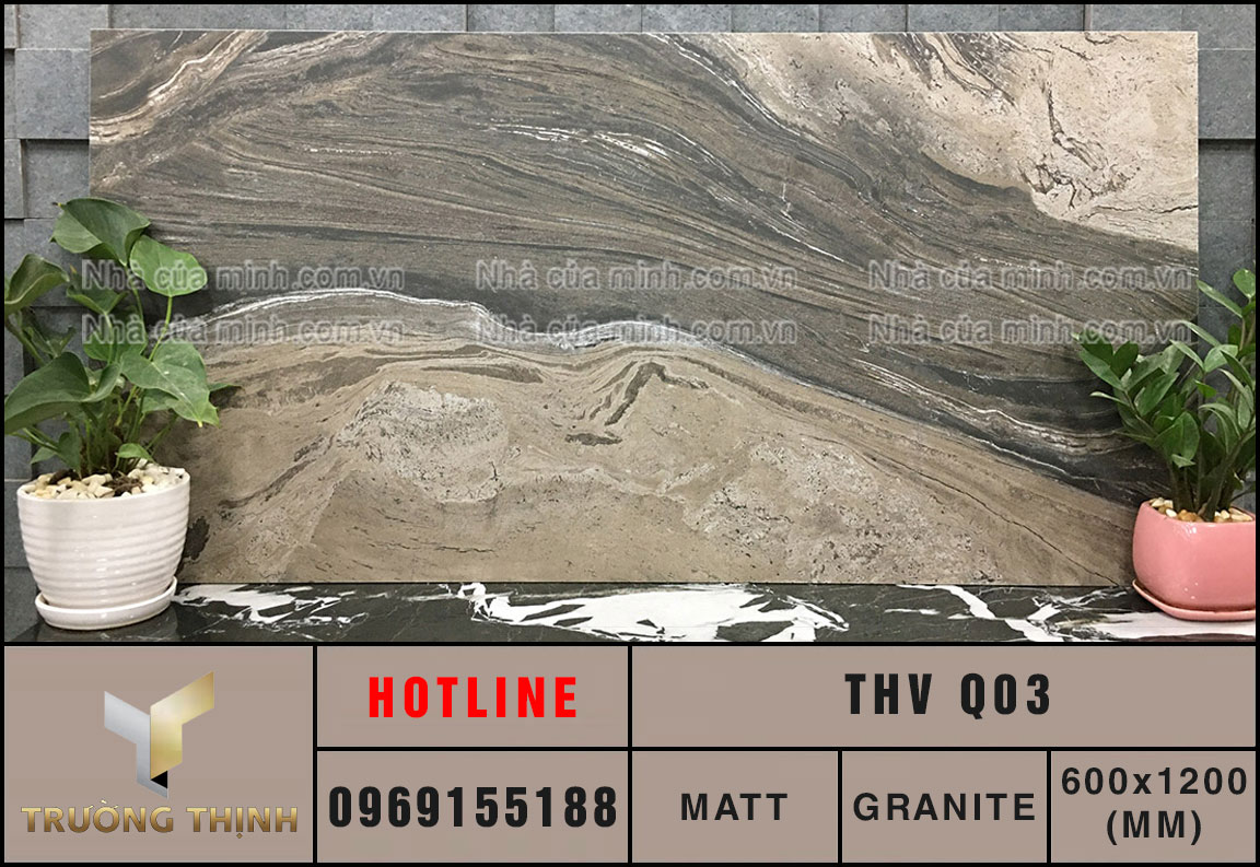 Ảnh thực tế gạch ốp lát 600x1200 Eurotile Thạch Vũ THV Q03