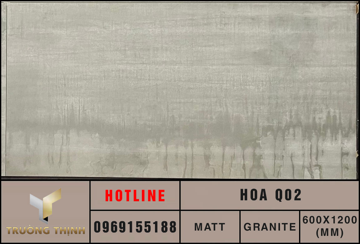 Gạch ốp lát 600x1200 vân xi măng Eurotile Hội An HOA Q02 granite