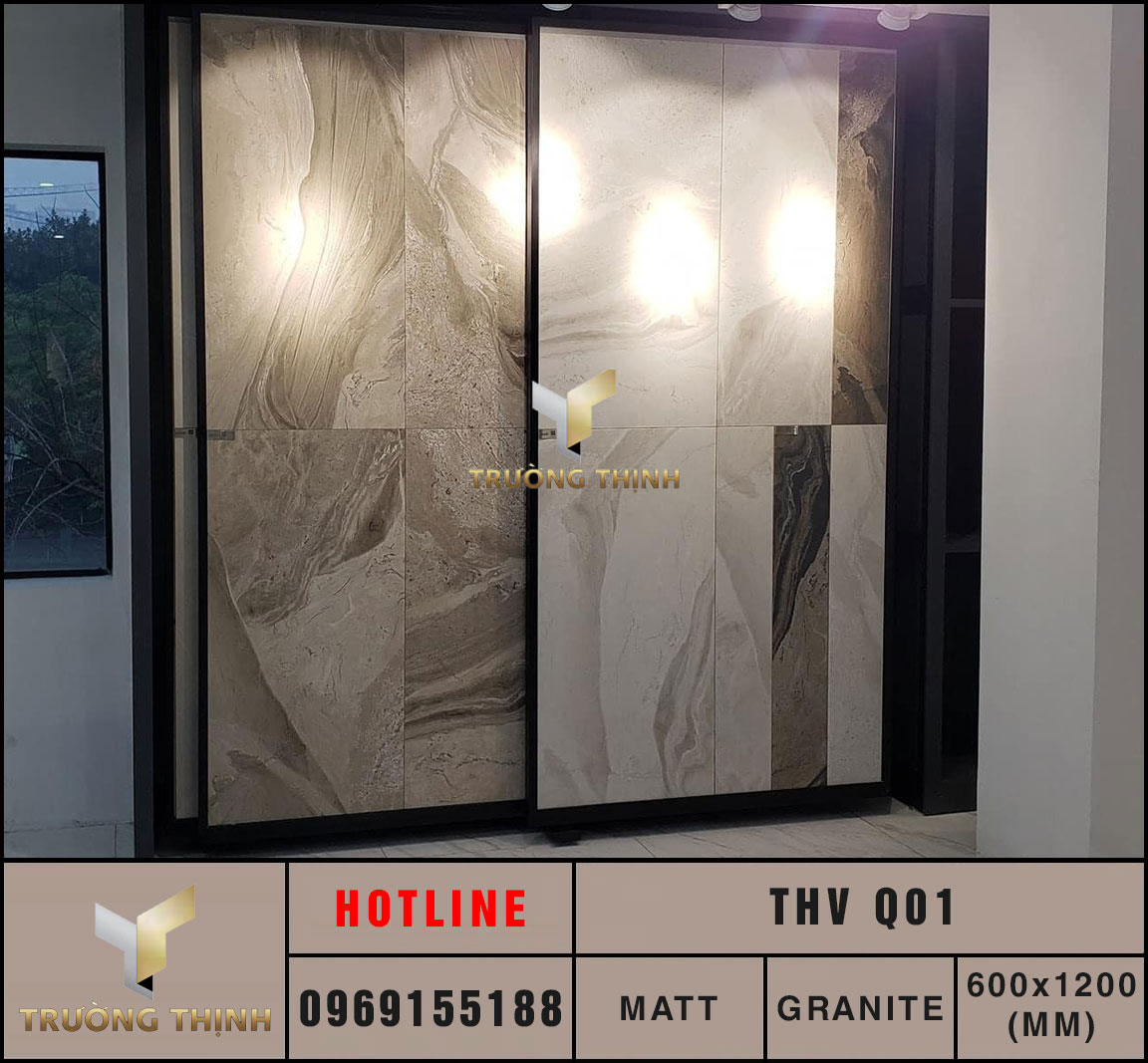 Ảnh thực tế gạch ốp lát 600x1200 Eurotile Thạch Vũ THV Q01
