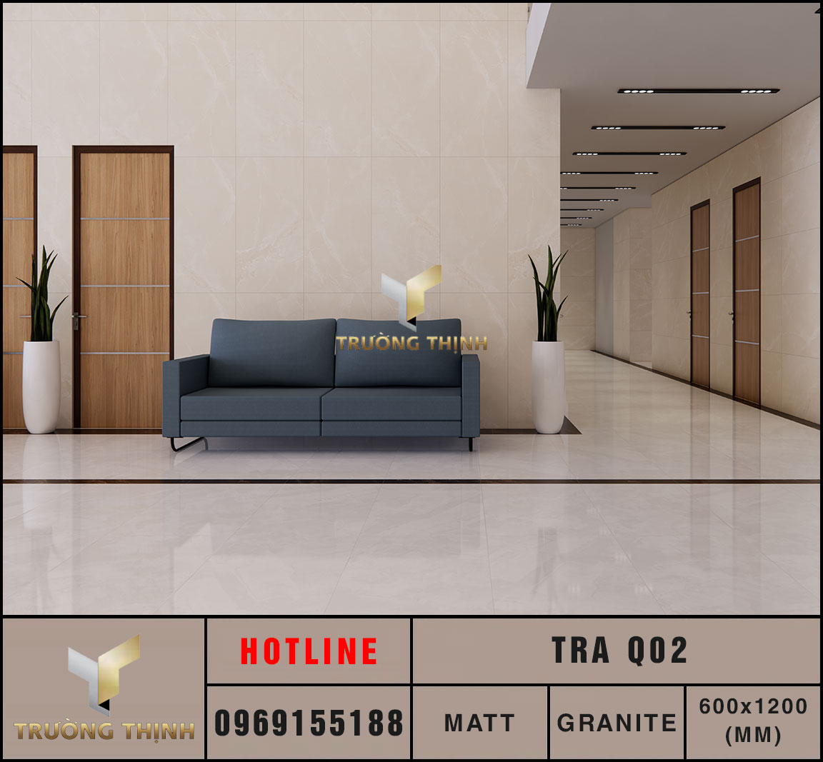 Ảnh mẫu gạch ốp lát 600x1200 Eurotile Tràng An TRA Q02