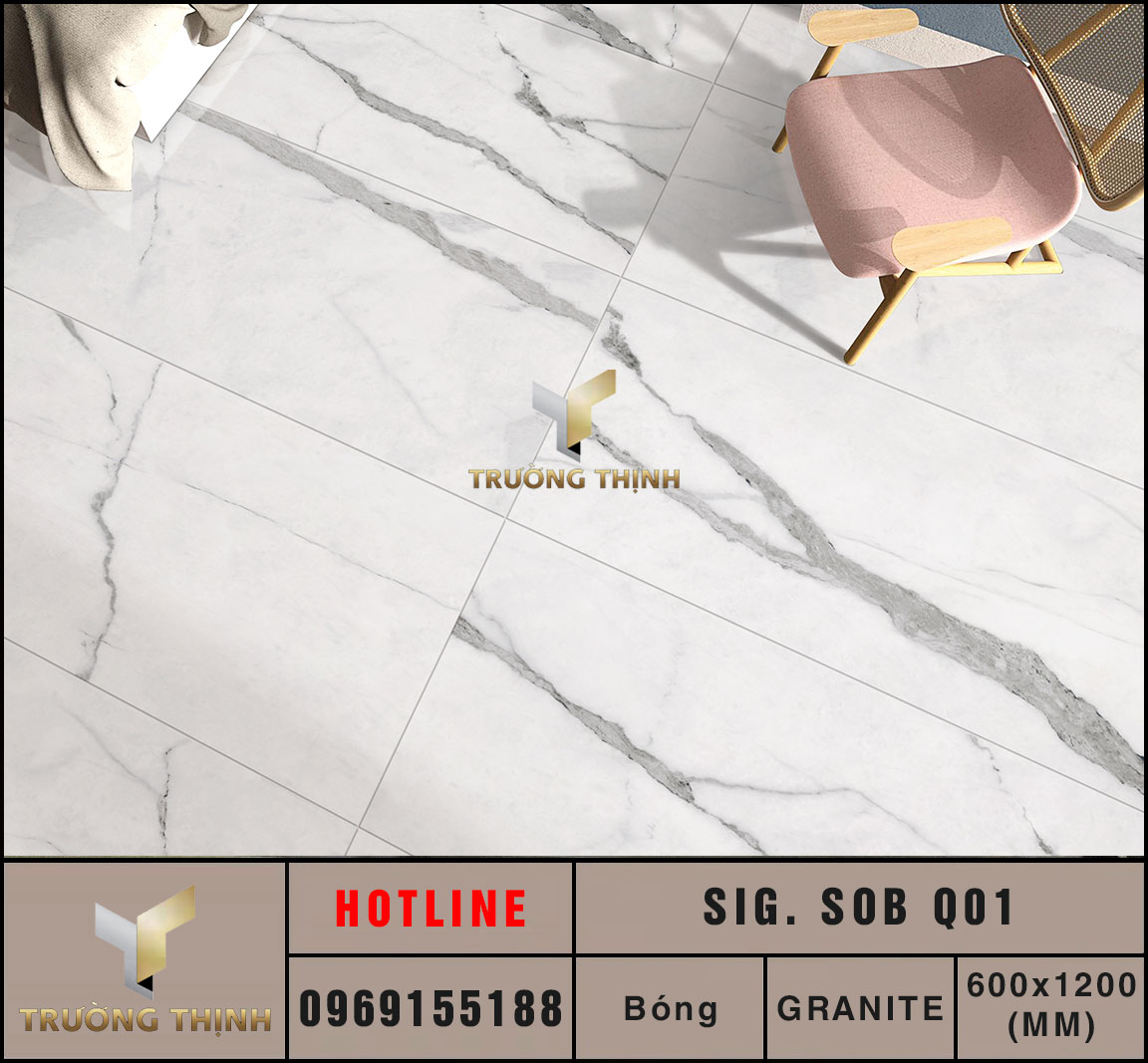 Ảnh mẫu gạch ốp lát 600x1200 Eurotile Sông Băng SIG.SOB Q01