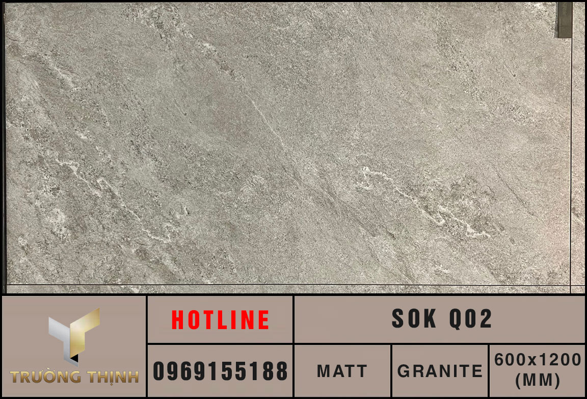 Gạch ốp lát vân đá 600x1200 Eurotile Sơn Khuê SOK Q02 màu ghi