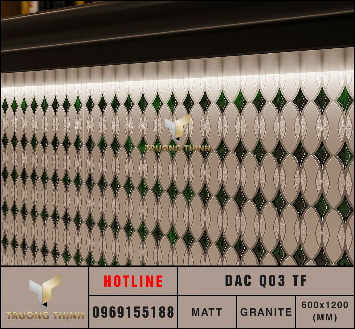 Ảnh mẫu gạch trang trí 600x1200 Eurotile Đan Châu DAC Q03 TF