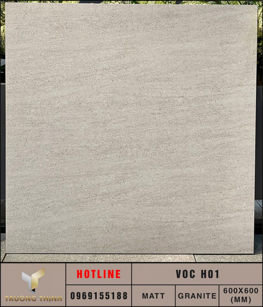 Gạch vân xi măng 600x600 Eurotile VOC H01 cao cấp