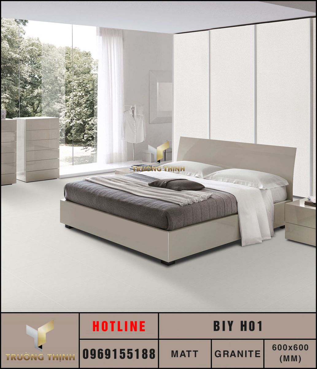 Ảnh mẫu gạch lát nền 600x600 Eurotile Bình Yên BIY H01