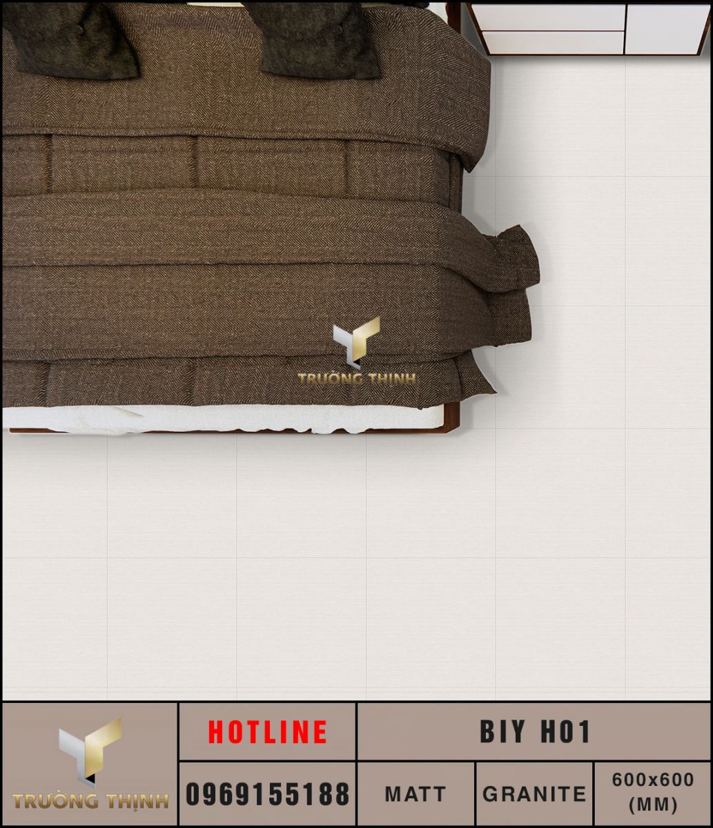 Ảnh mẫu gạch lát nền 600x600 Eurotile Bình Yên BIY H01