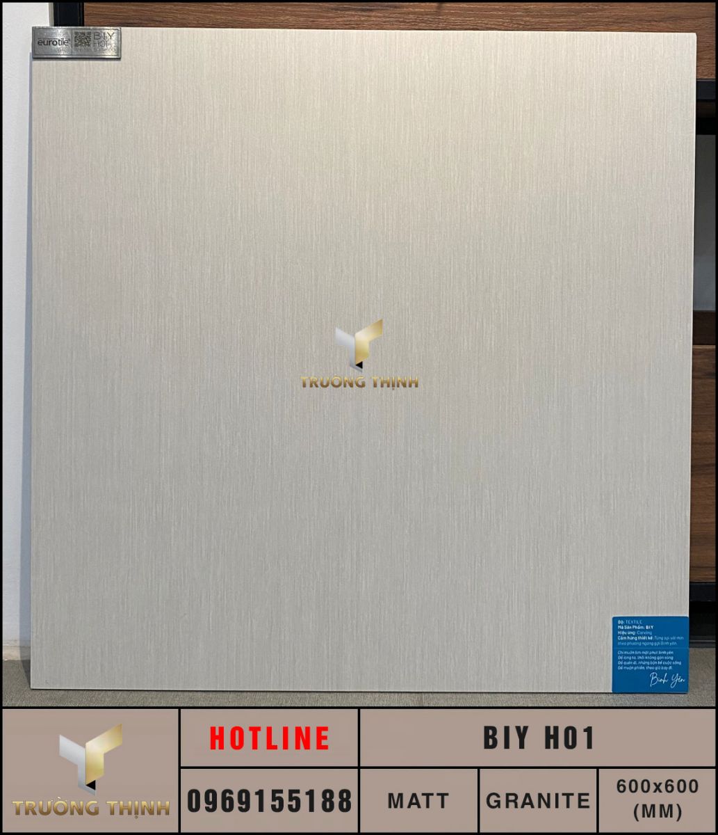 Gạch lát nền granite Eurotile Bình Yên BIY H01 giả vải