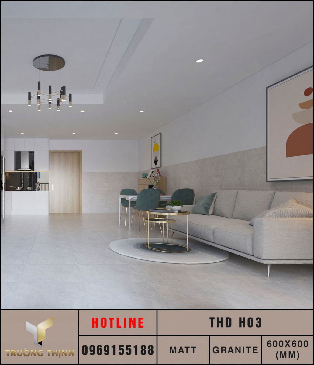 Ảnh mẫu 3D gạch ốp lát 300x600 Eurotile THD H03