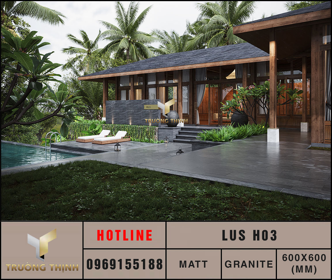 Gạch gạch lát nền 600x600 Eurotile Lưu Sa LUS H03