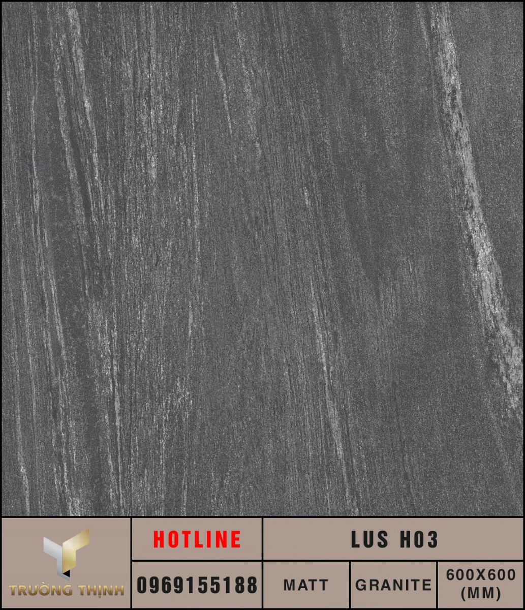 Gạch lát nền vân đá Eurotile Lưu Sa LUS H03 xương granite