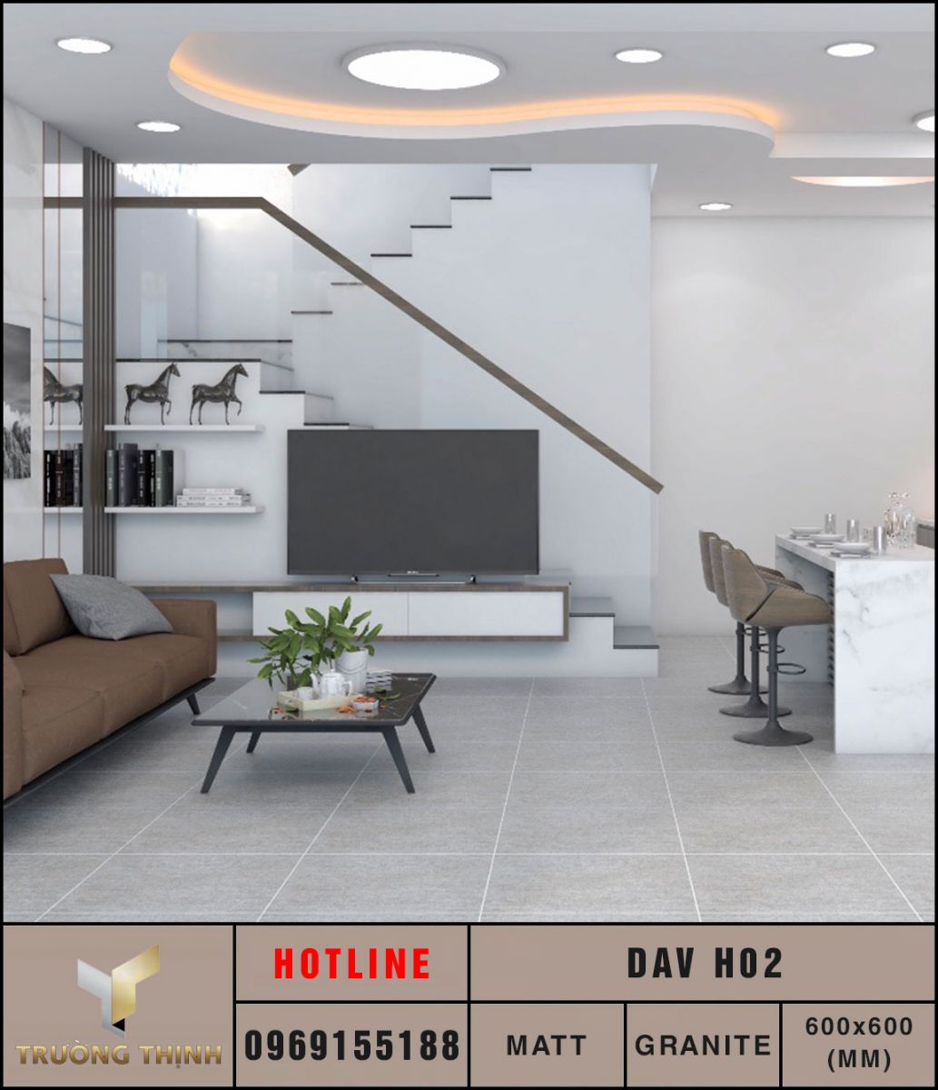Ảnh mẫu gạch lát nền 600x600 Eurotile Đan Vi DAV H02