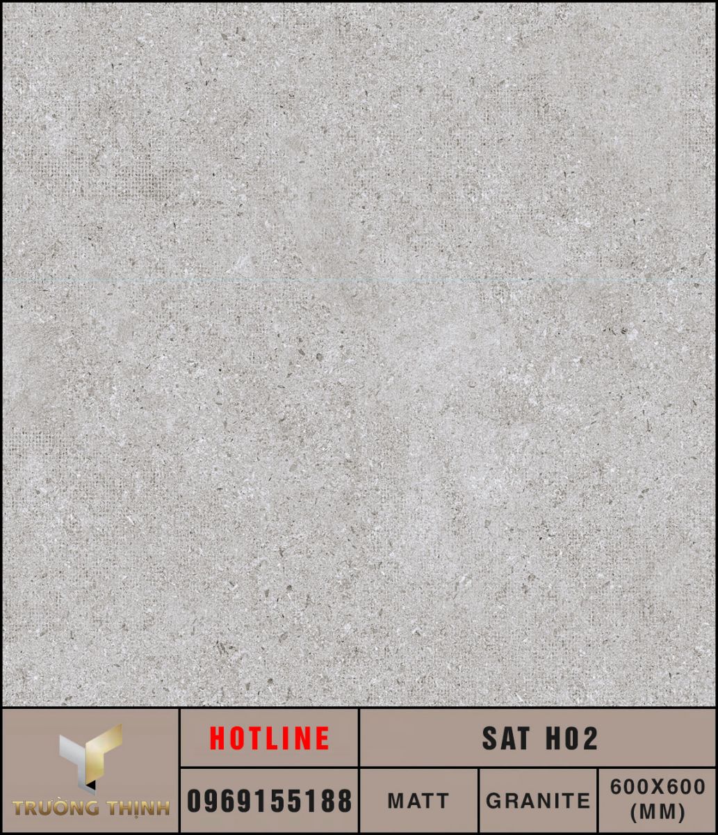 Ảnh MAP gạch lát nền 600x600 Eurotile Sa Thạch SAT H02
