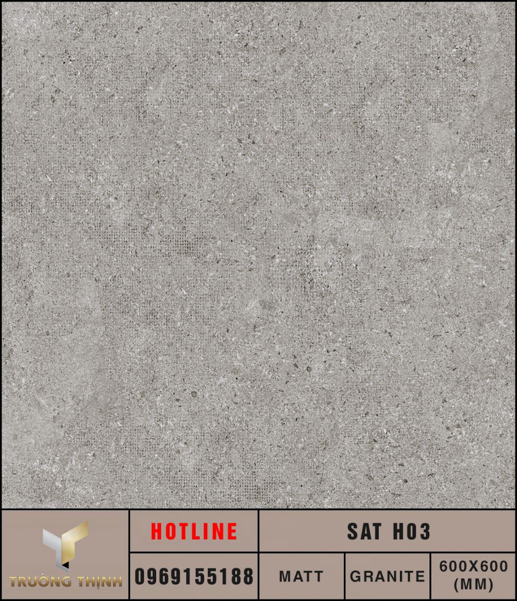 Gạch vân xi măng 600x600 Eurotile SAT H03 giá ưu đãi