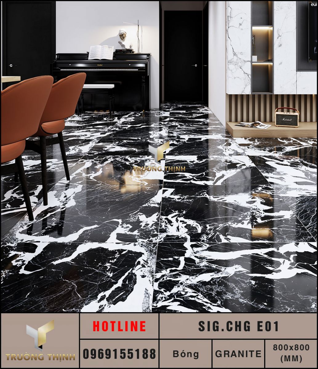 Ảnh mẫu gạch lát nền 800x800 Eurotile Chi Giao SIG.CHG-E01