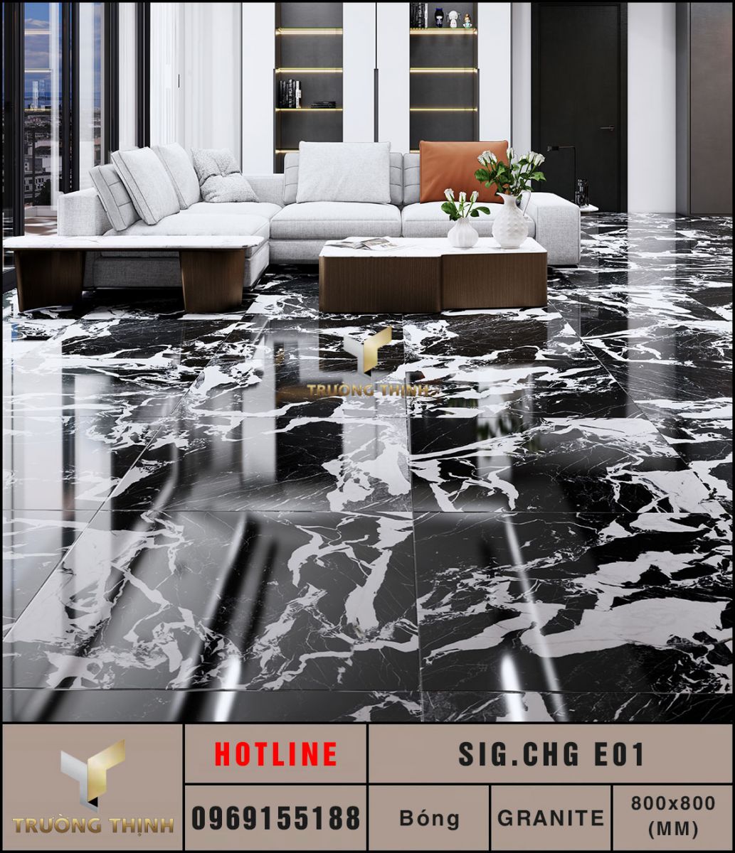 Ảnh mẫu gạch lát nền 800x800 Eurotile Chi Giao SIG.CHG-E01