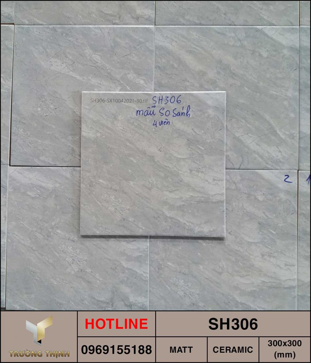 Gạch lát vệ sinh mài cạnh Viglacera Sông Hồng SH306 giá rẻ