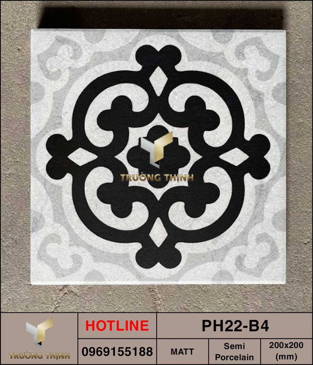 Ảnh thực tế gạch ốp lát 200x200 Viglacera Platinum PH22-B4