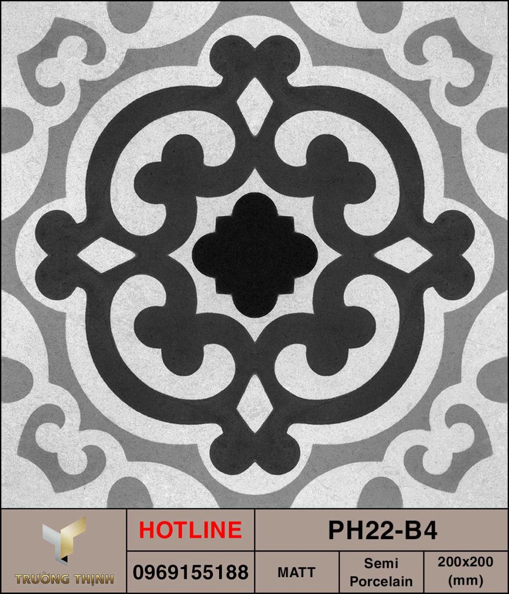Ảnh MAP gạch ốp lát 200x200 Viglacera Platinum PH22-B4