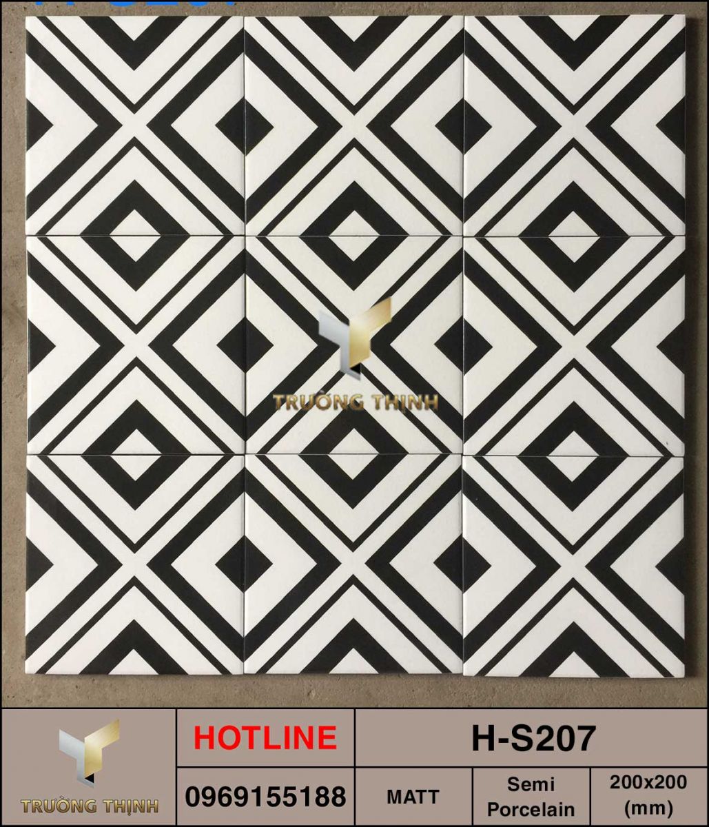 Gạch ốp lát trang trí 200x200 Viglacera H-S207 giá tốt