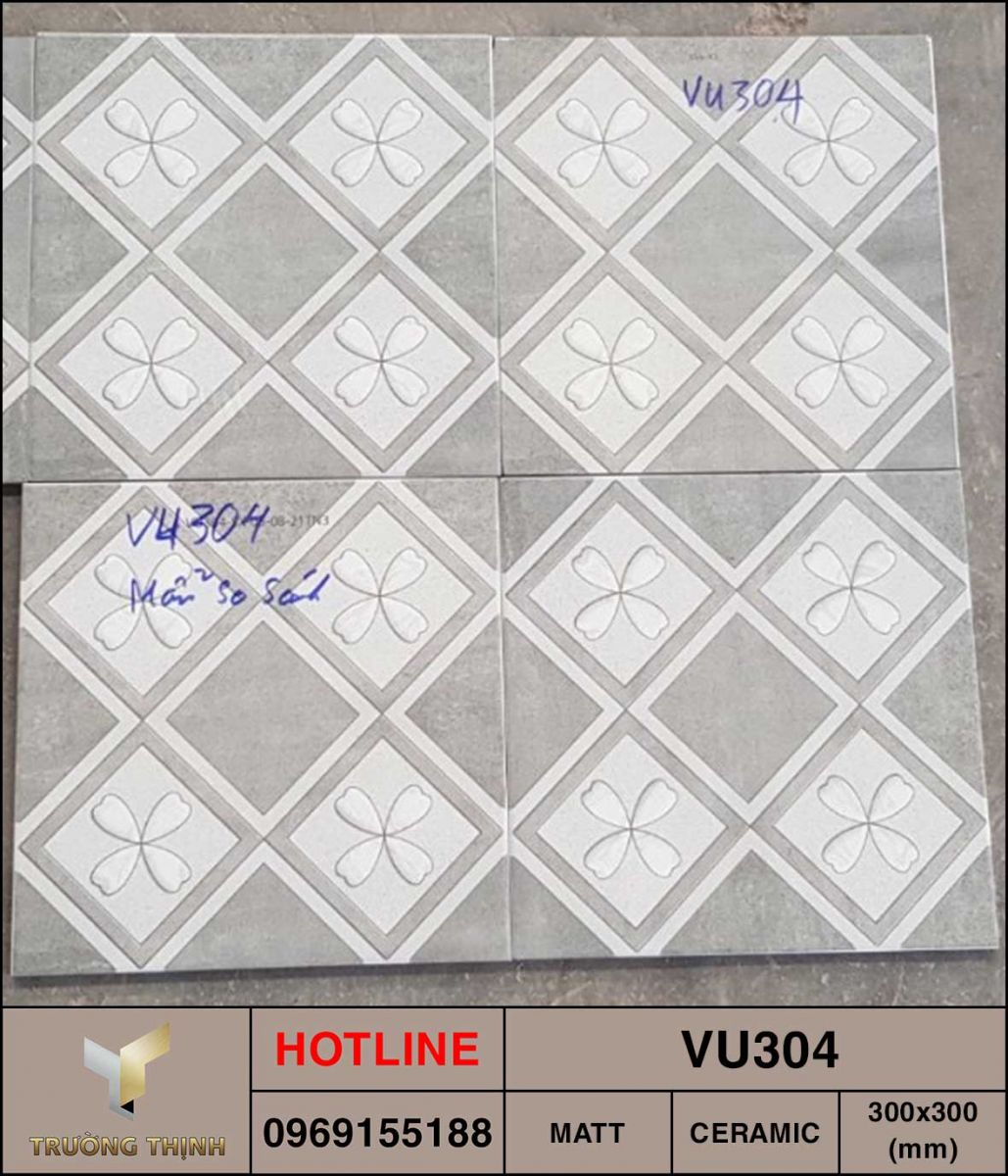 Gạch lát vệ sinh 300x300 Viglacera VU304 giá rẻ