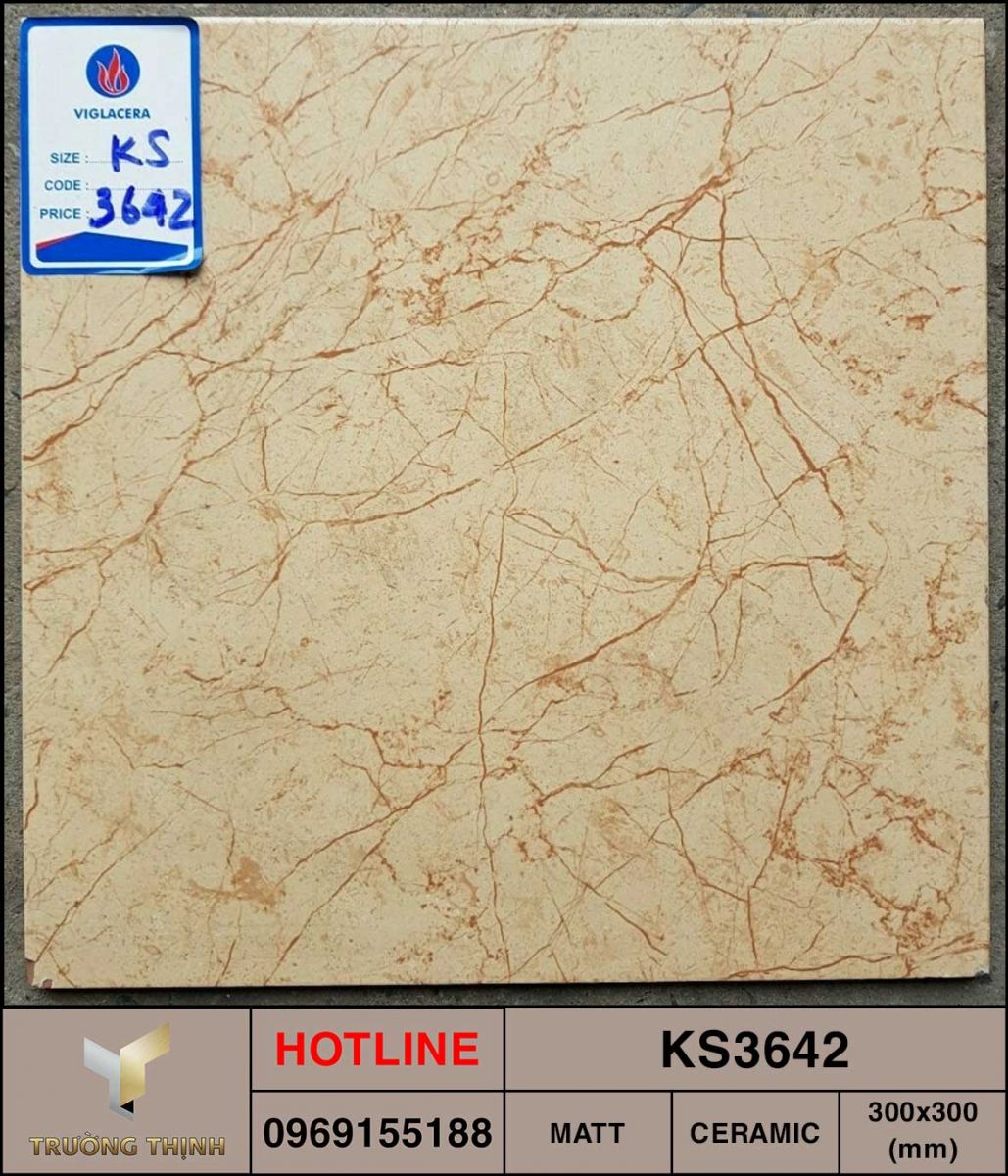 Gạch men ceramic 300x300 Viglacera KS3642 giá rẻ