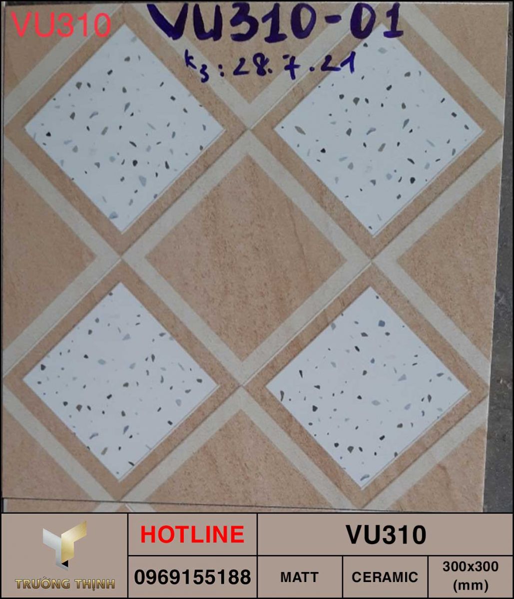 Gạch men chống trơn 300x300 Viglacera VU310 giá rẻ