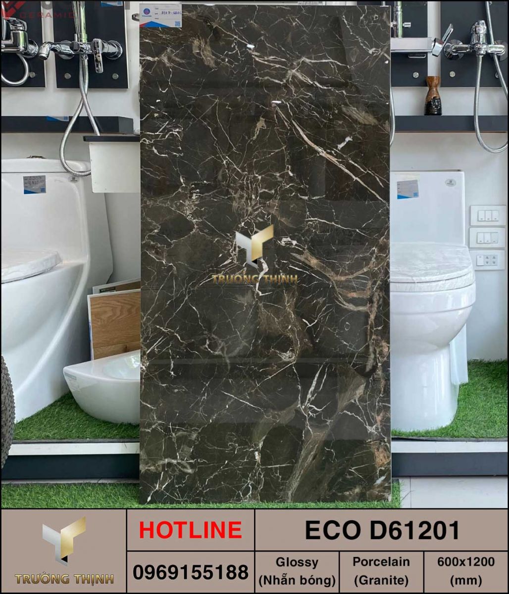 Gạch granite men kim cương 600x1200 Viglacera ECO D61201 giá rẻ