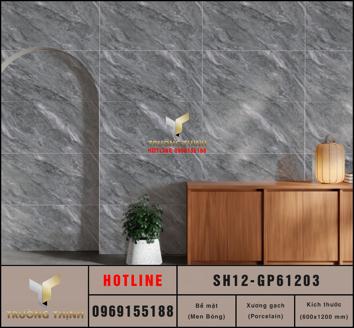Gạch granite vân đá 600x1200 Viglacera SH12-GP61203 giá rẻ